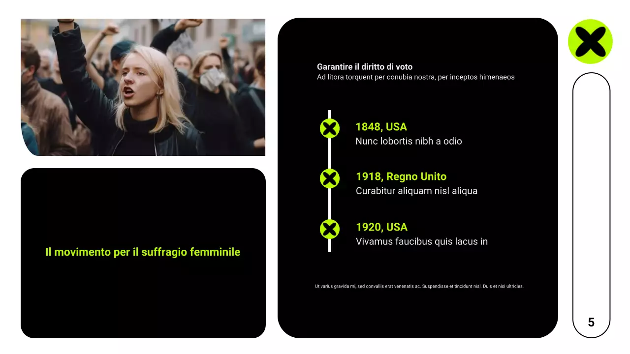 griglia al neon movimenti civili