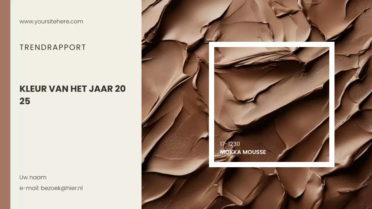 bruin modern kleurenontwerprapport