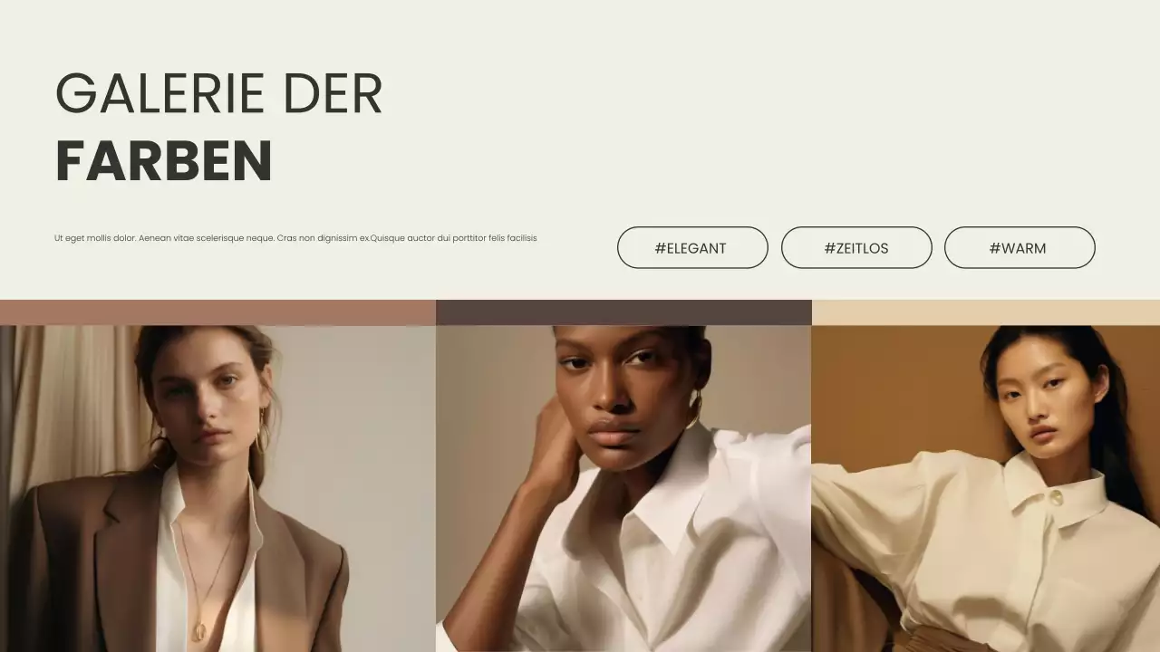 Braun moderne Farbe Designbericht