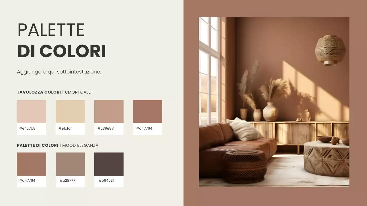 relazione di design sul colore marrone moderno