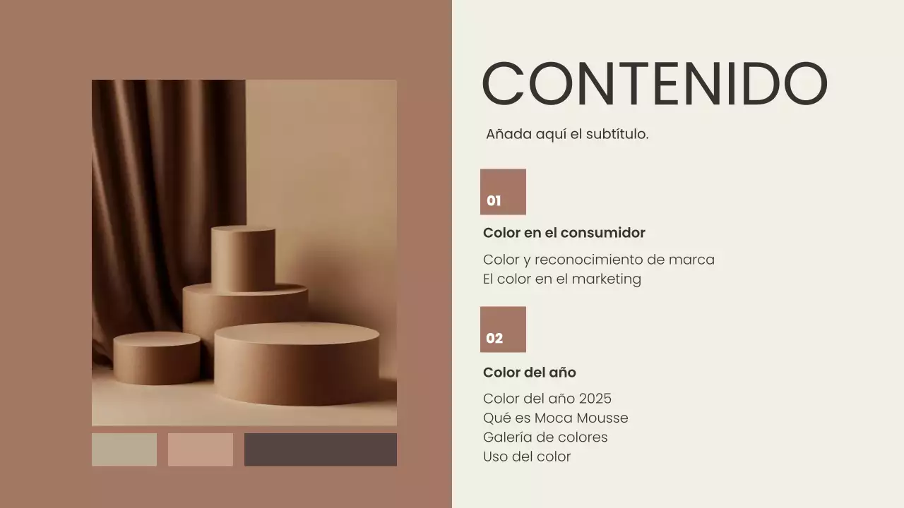 marrón moderno informe de diseño de color