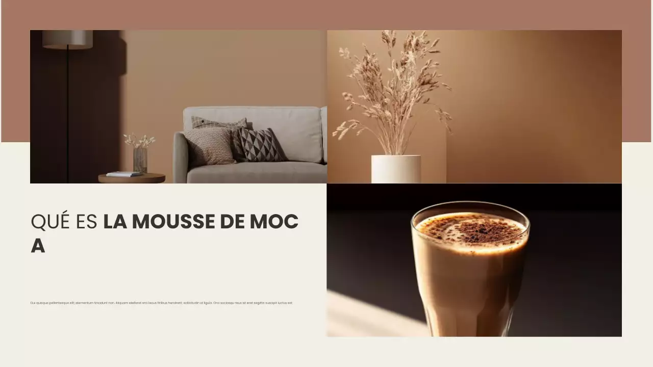 marrón moderno informe de diseño de color