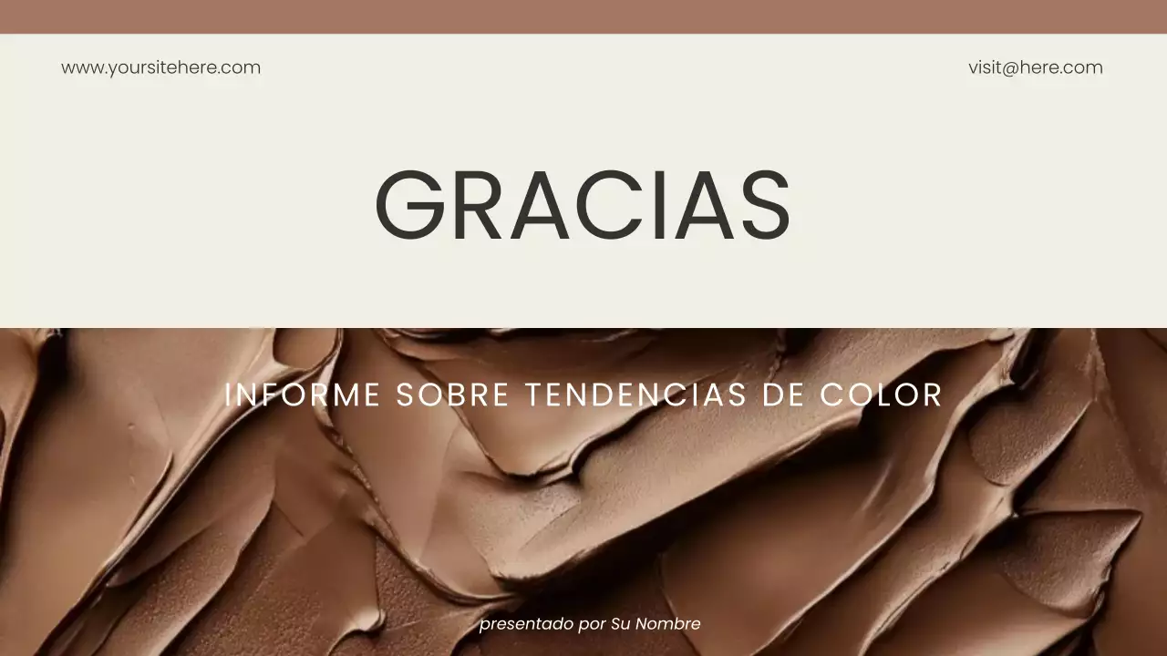 marrón moderno informe de diseño de color