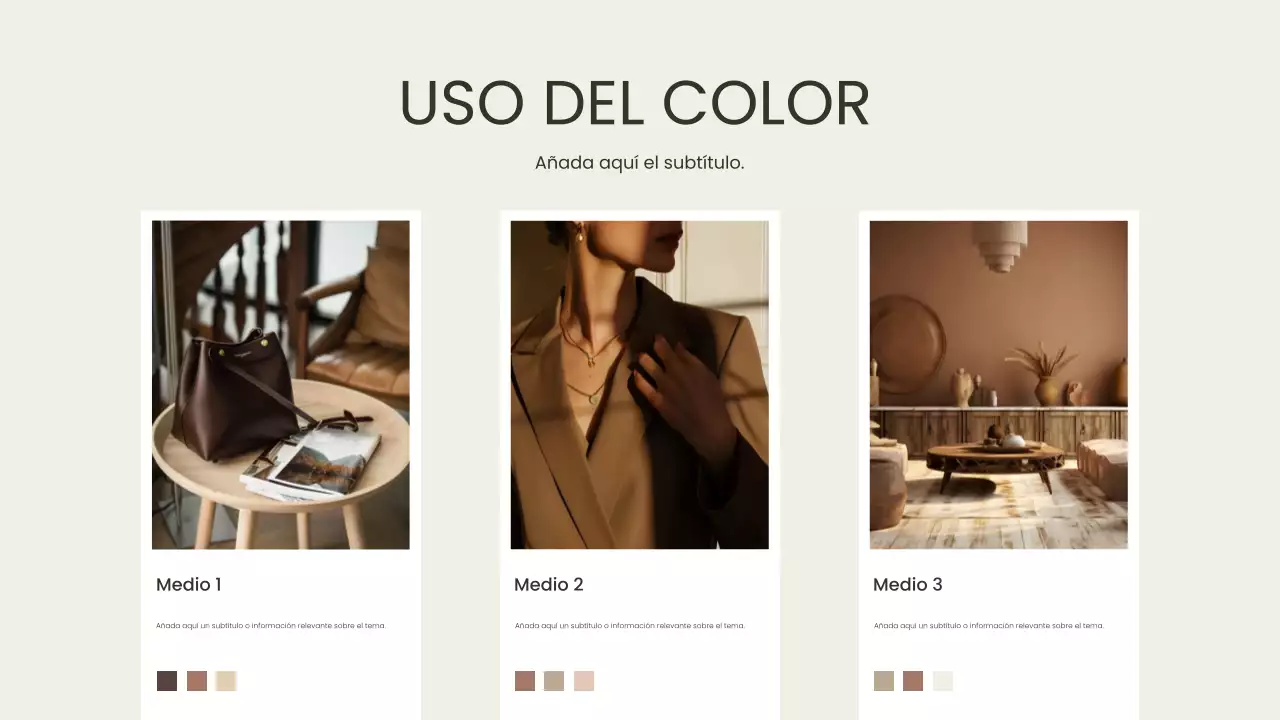 marrón moderno informe de diseño de color