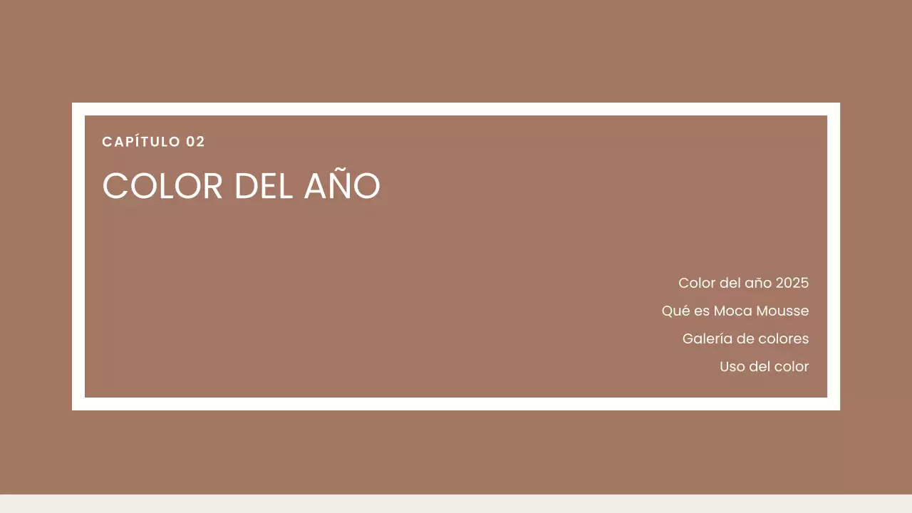 marrón moderno informe de diseño de color