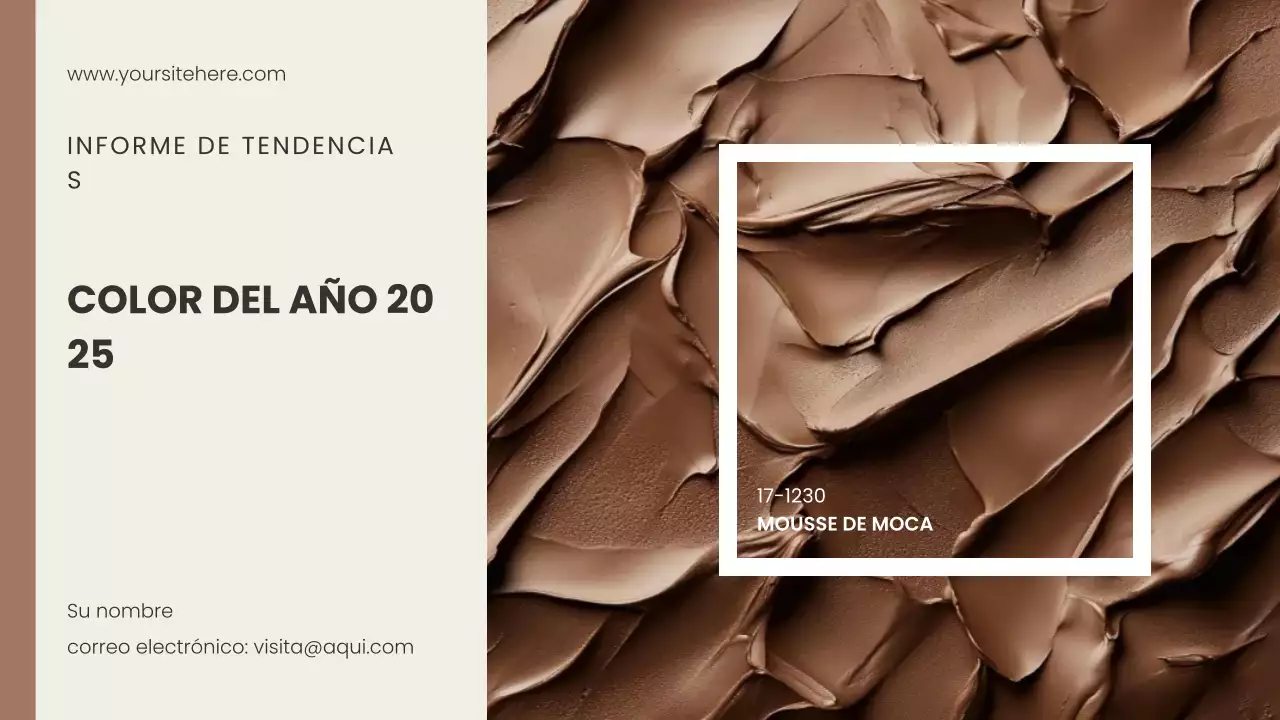 marrón moderno informe de diseño de color