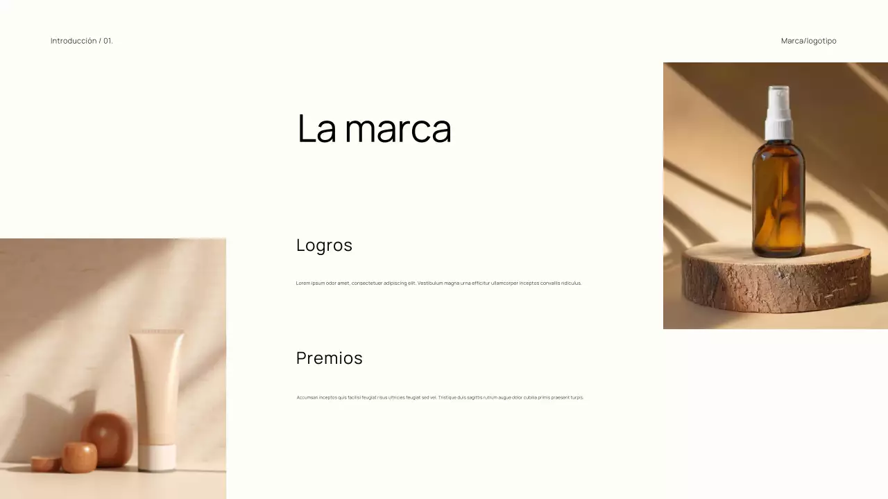 Catálogo de marcas minimalistas y modernas