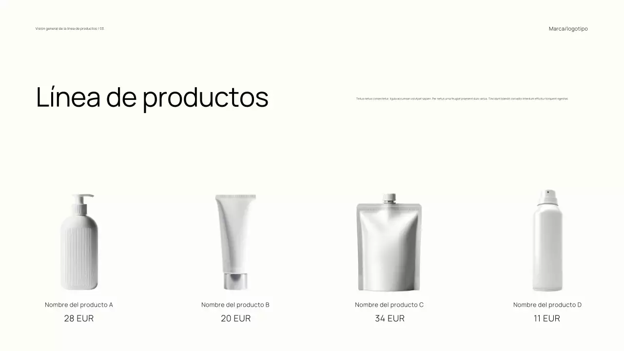 Catálogo de marcas minimalistas y modernas