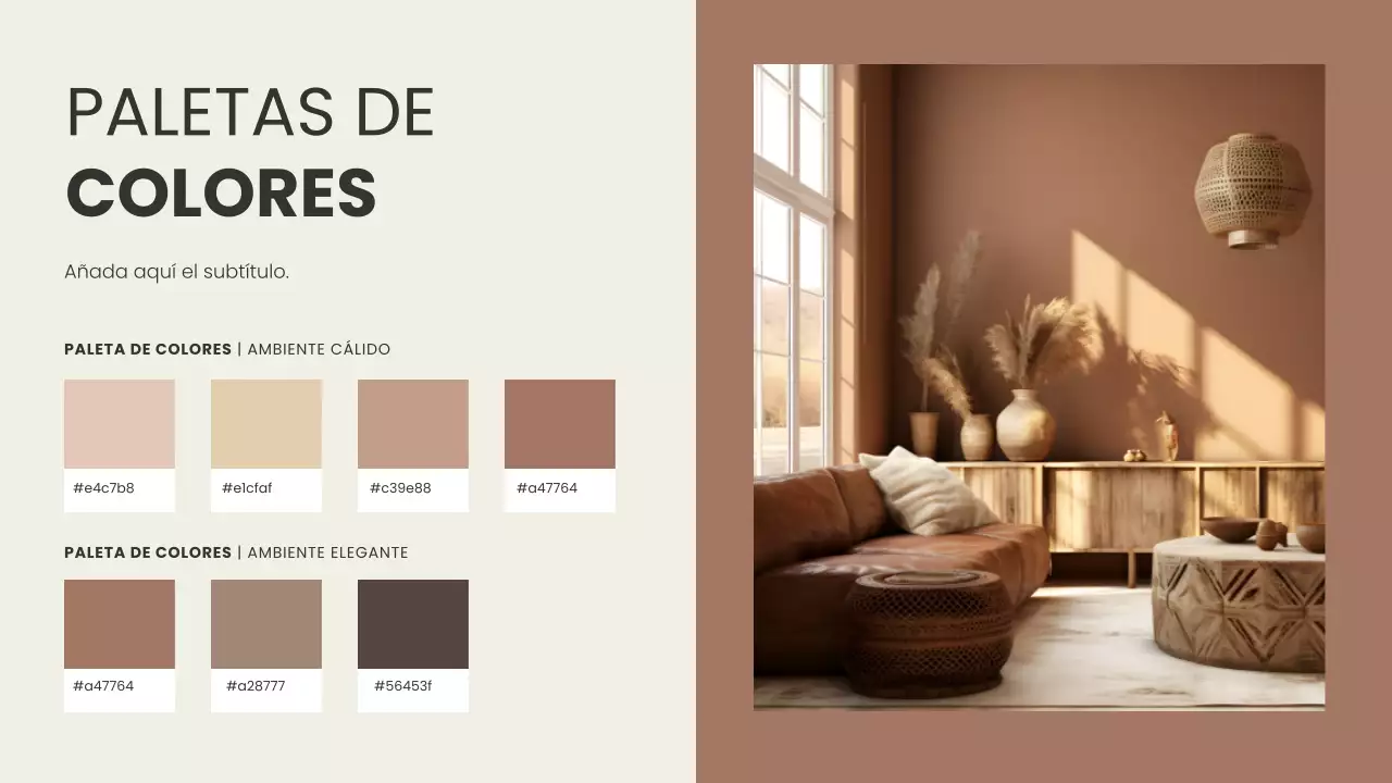 marrón moderno informe de diseño de color