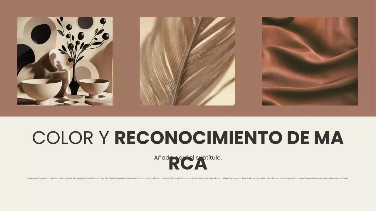 marrón moderno informe de diseño de color