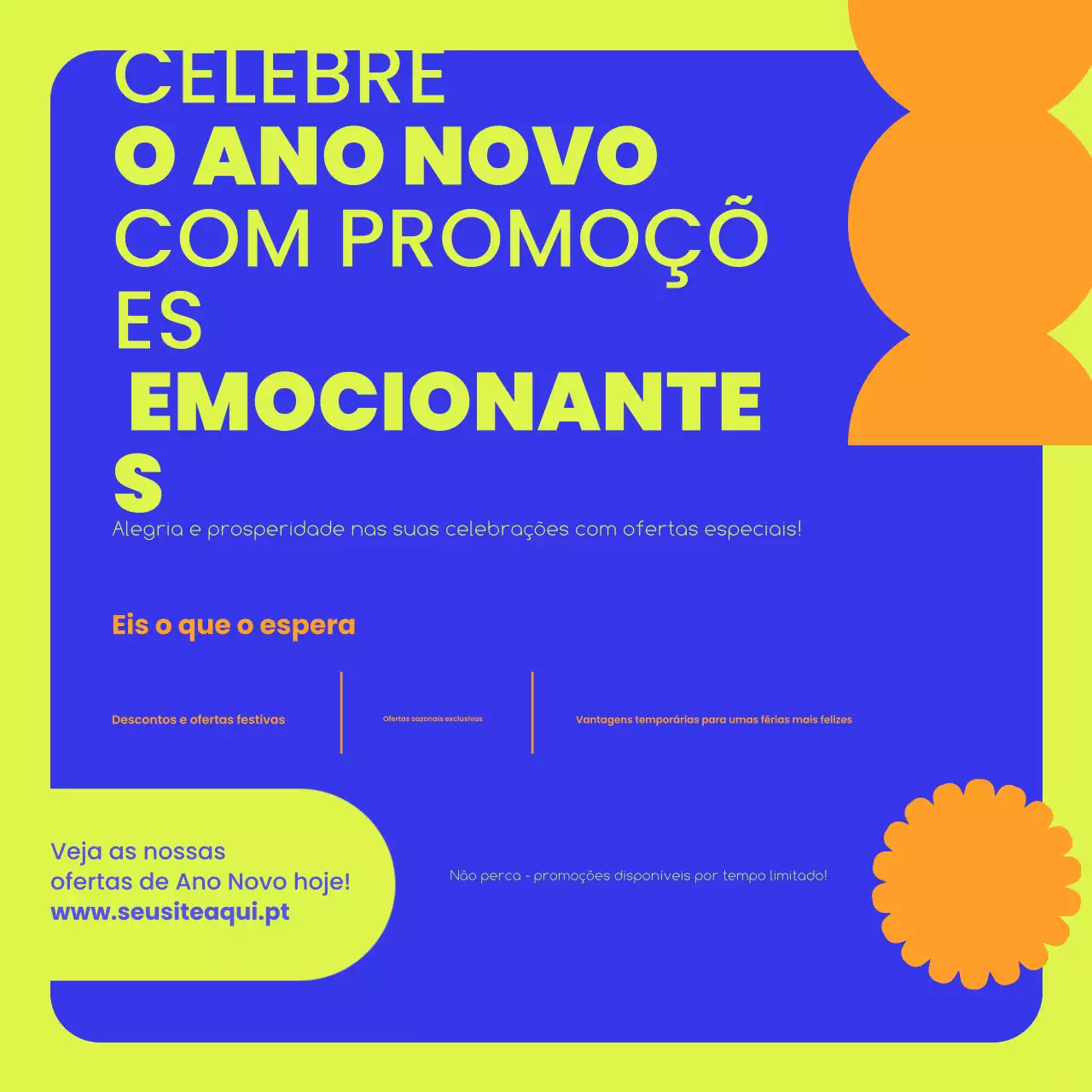 promoção de férias moderna amarela