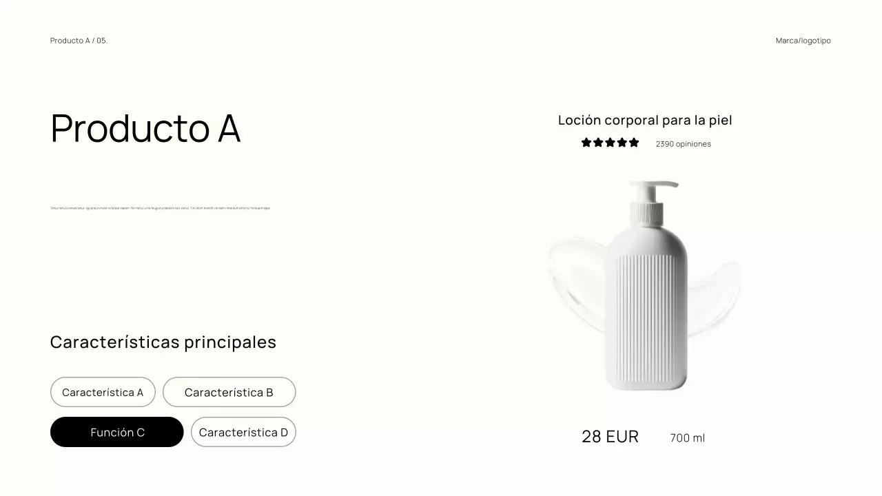 Catálogo de marcas minimalistas y modernas