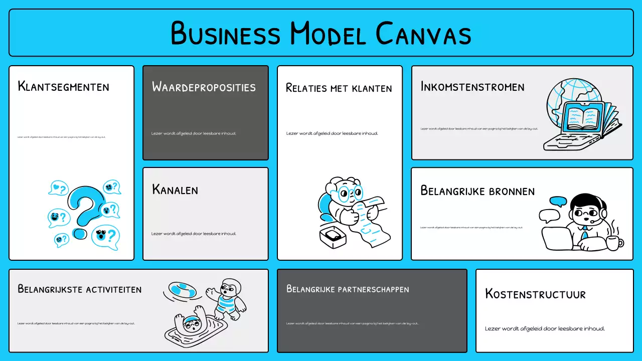 blauw modern business plan layout