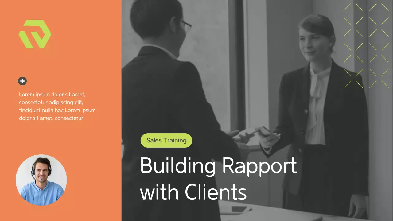 Green Modern Sales Training Manual Presentation