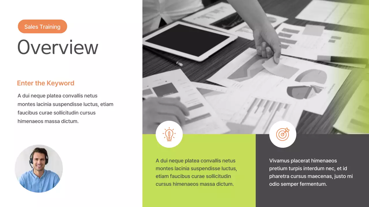 Green Modern Sales Training Manual Presentation