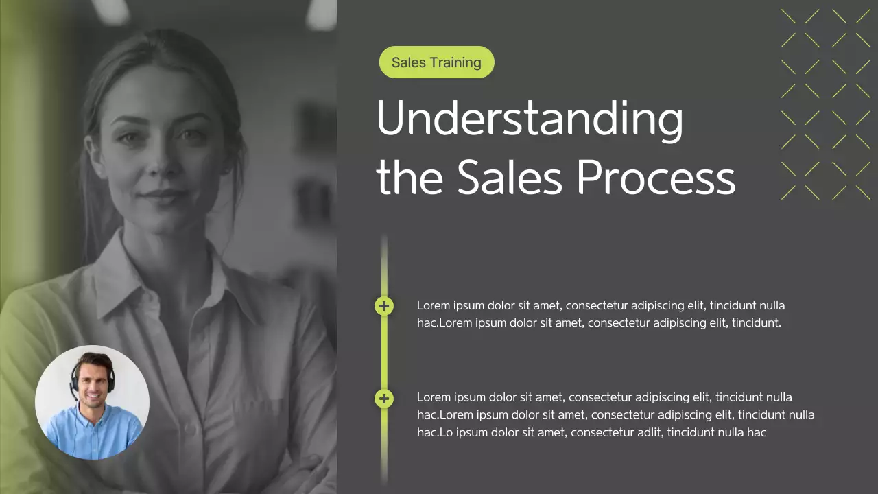 Green Modern Sales Training Manual Presentation