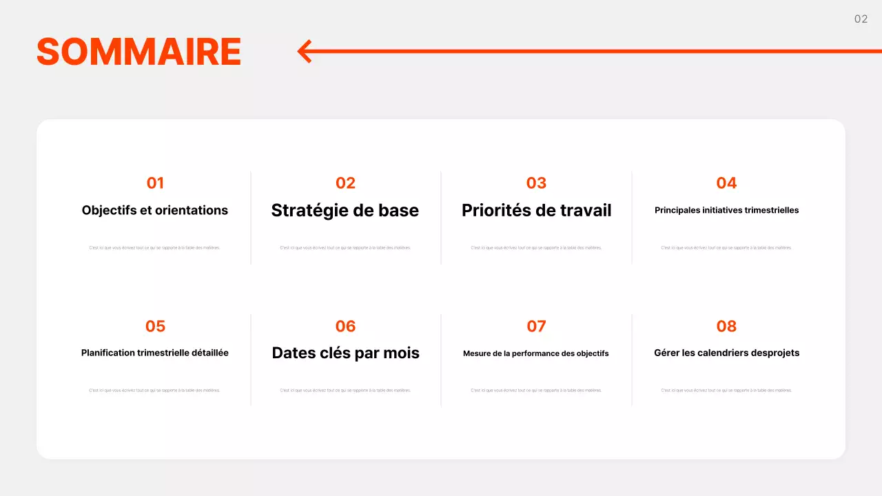 Plan d'affaires gris simple expliqué