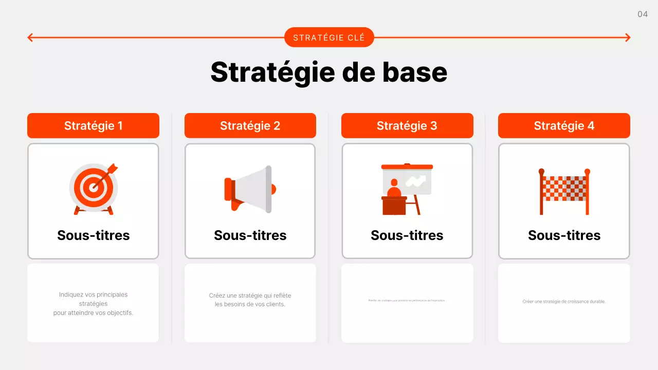 Plan d'affaires gris simple expliqué