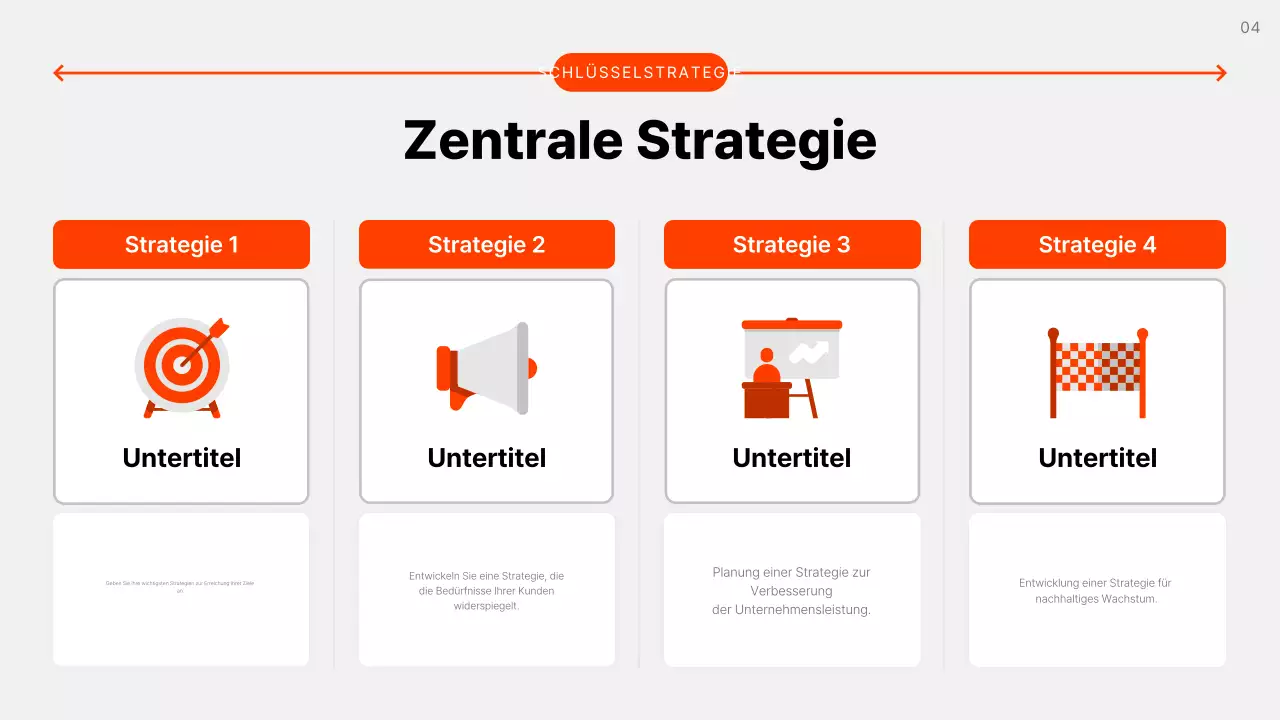 Grauer einfacher Geschäftsplan erklärt