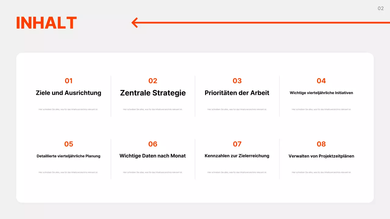 Grauer einfacher Geschäftsplan erklärt