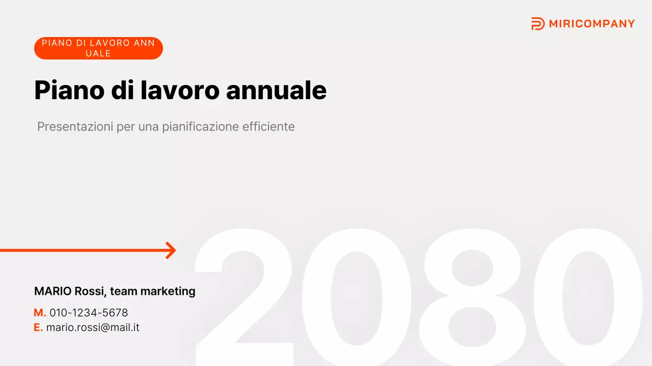 Il piano aziendale semplice grigio spiegato