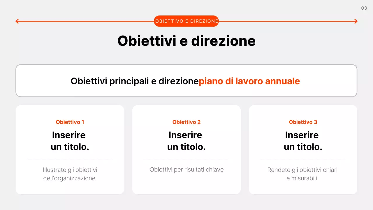 Il piano aziendale semplice grigio spiegato