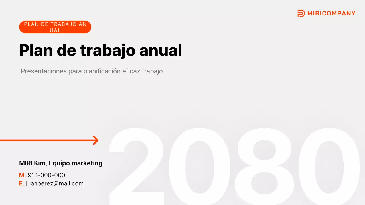 Explicación del plan de empresa Grey Simple