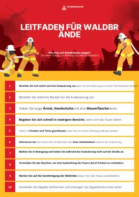 roter moderner Sicherheitsleitfaden