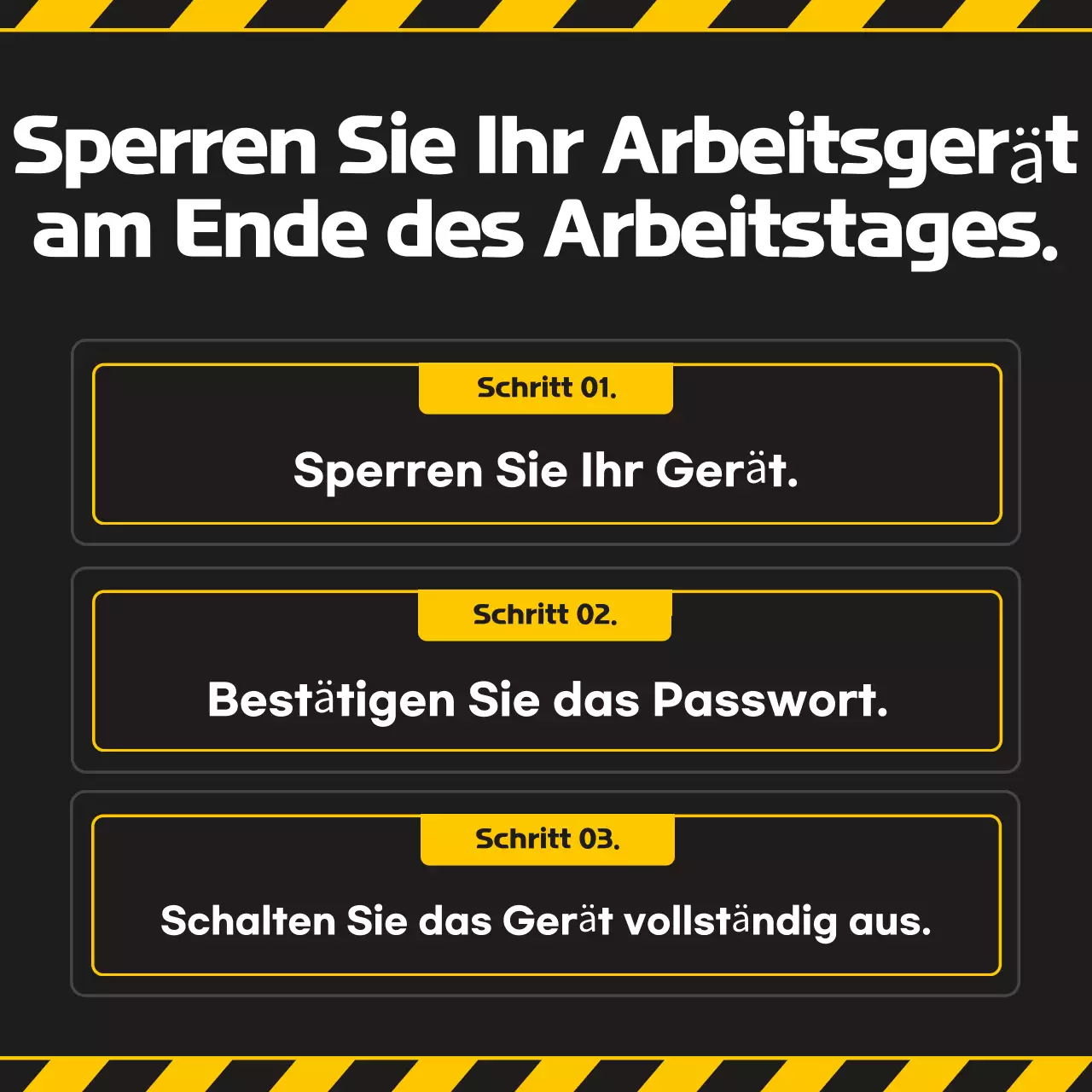 Yellow Modern Security Benutzerhandbuch