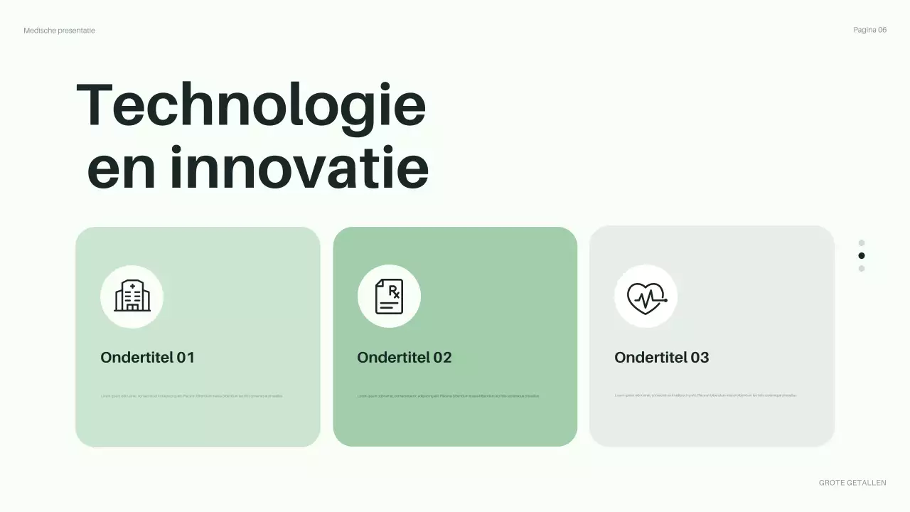 presentatie groene moderne gezondheidszorg