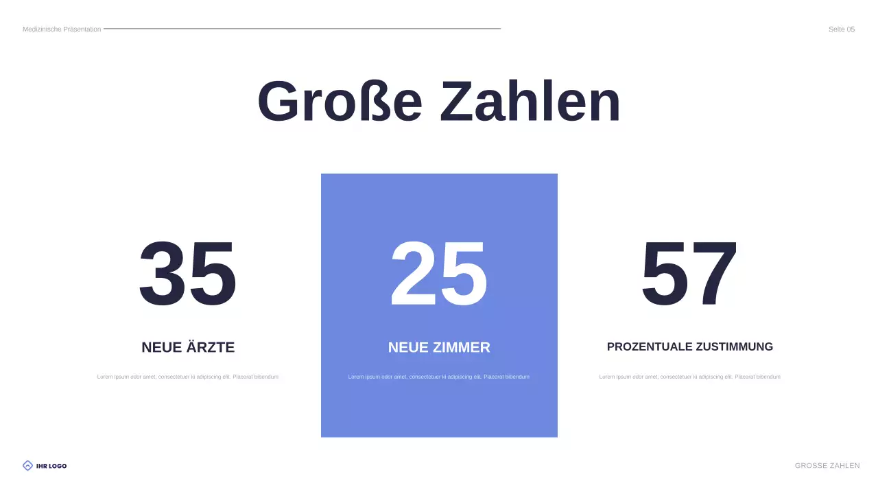 blue modern healthcare Präsentation