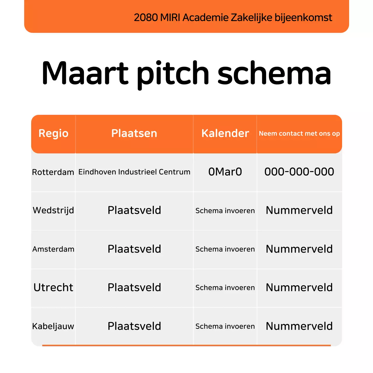 Oranje Simpel Stagiair Werving