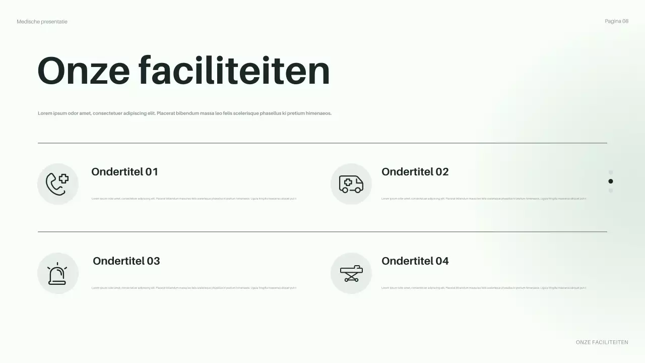 presentatie groene moderne gezondheidszorg