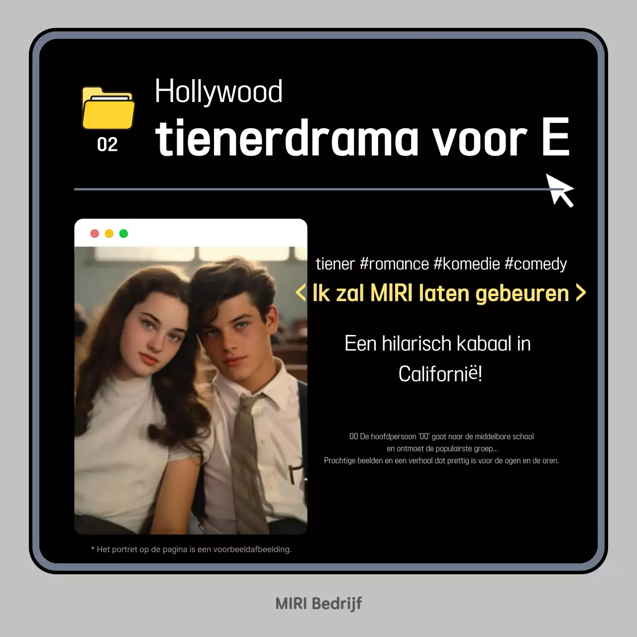 Zwarte moderne OTT-aanbevelingen voor inhoud