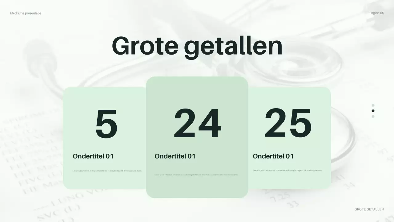 presentatie groene moderne gezondheidszorg