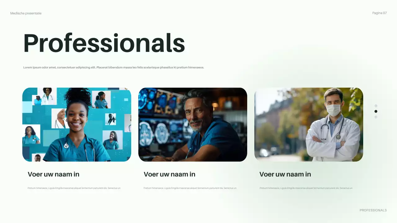 presentatie groene moderne gezondheidszorg