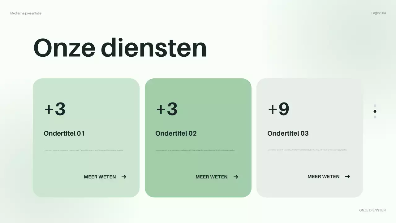 presentatie groene moderne gezondheidszorg