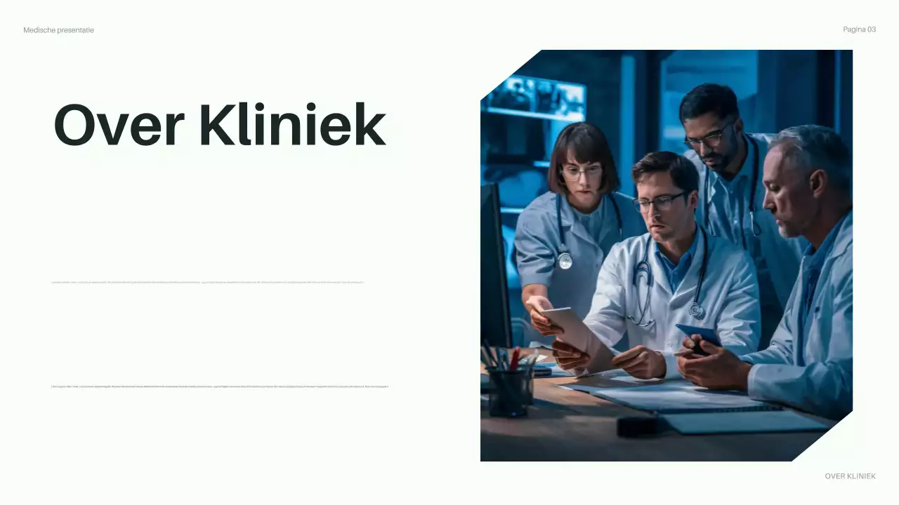 presentatie groene moderne gezondheidszorg