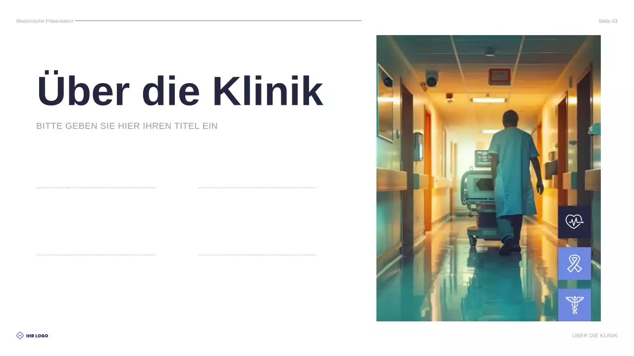 blue modern healthcare Präsentation