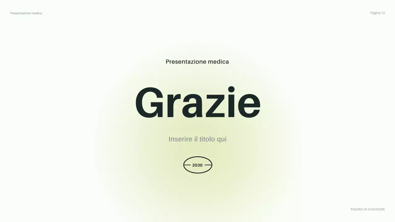 presentazione della sanità verde moderna