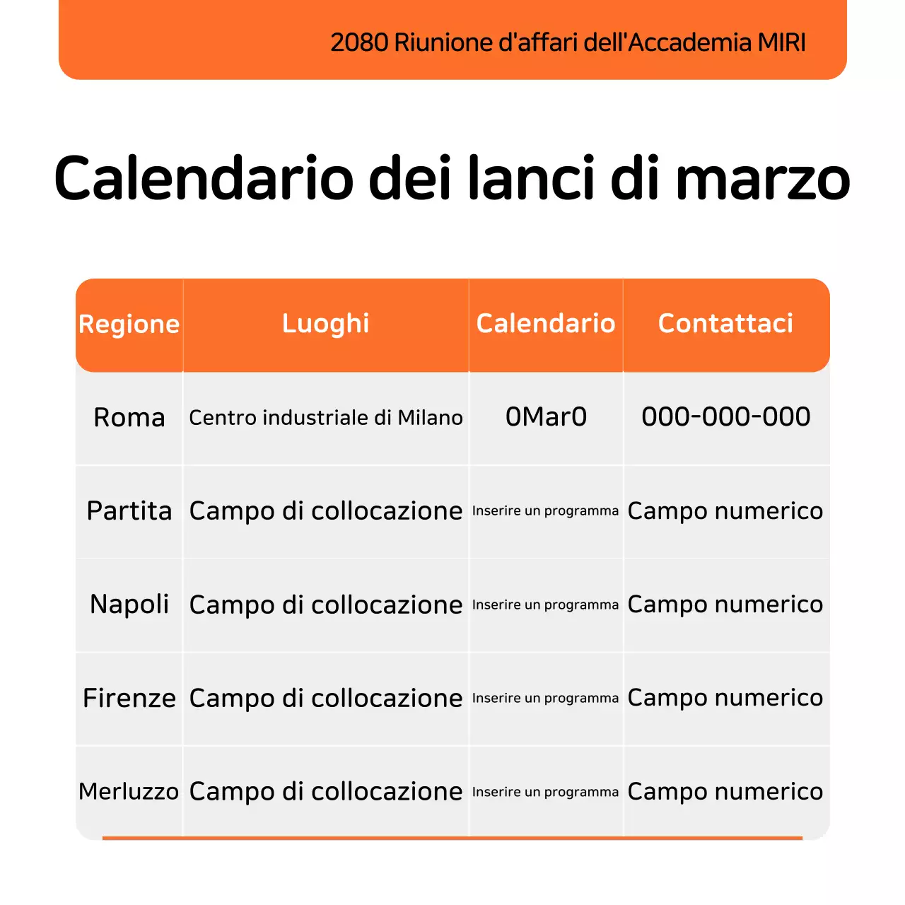 Arancione Reclutamento apprendisti semplice