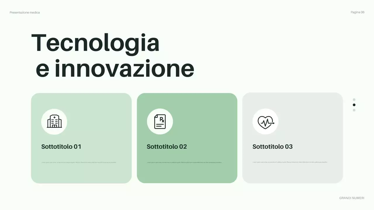 presentazione della sanità verde moderna