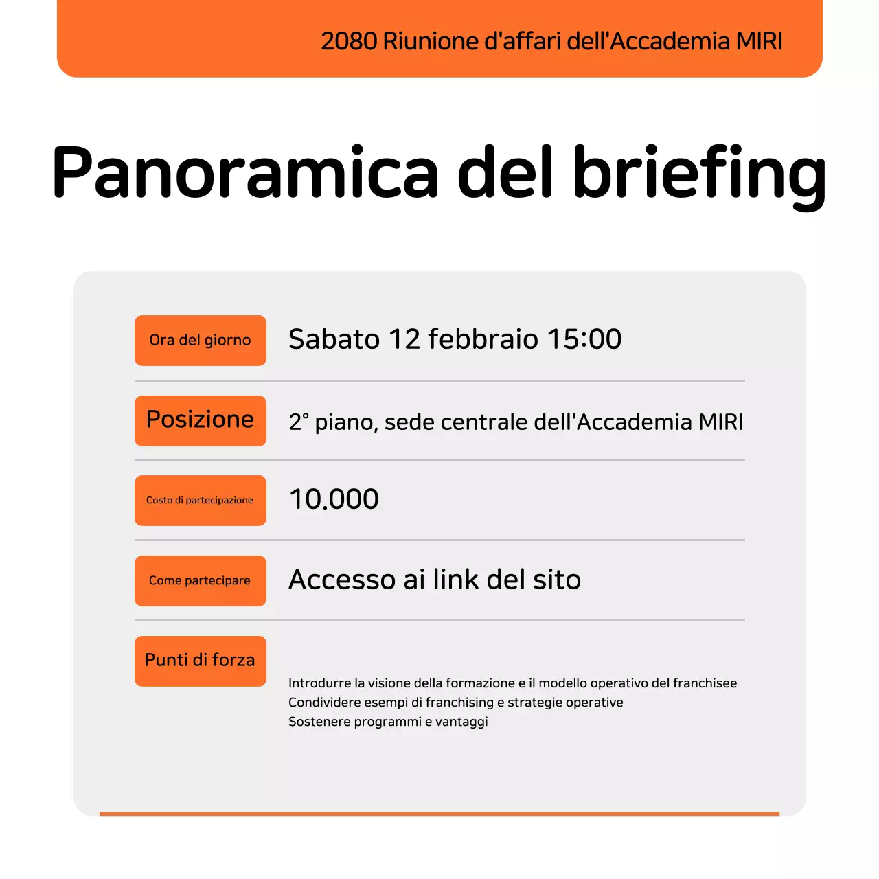 Arancione Reclutamento apprendisti semplice