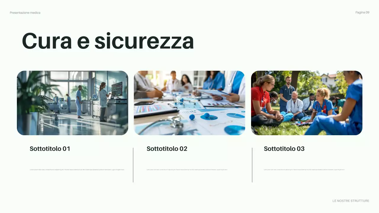 presentazione della sanità verde moderna