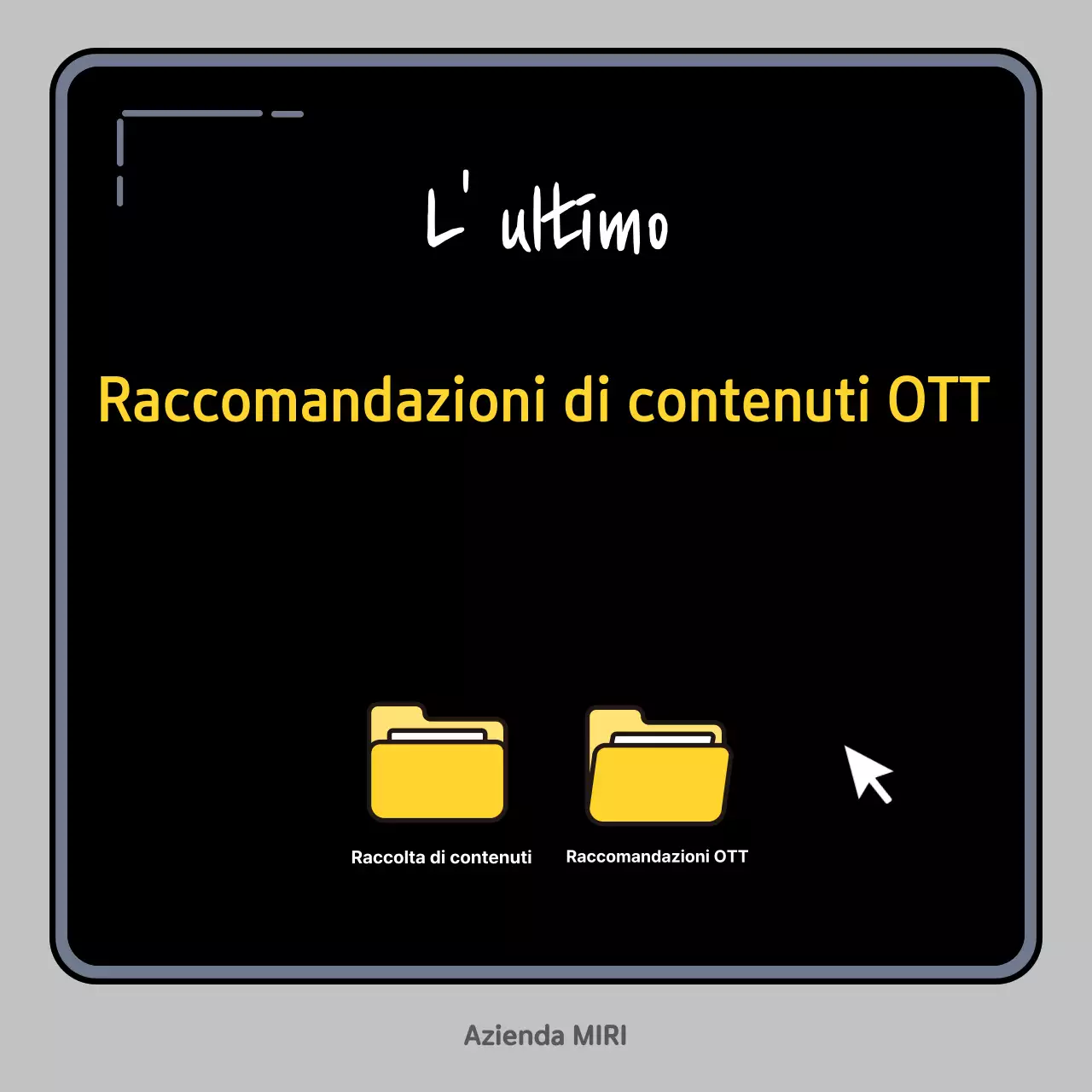 Raccomandazioni di contenuti OTT moderni e neri