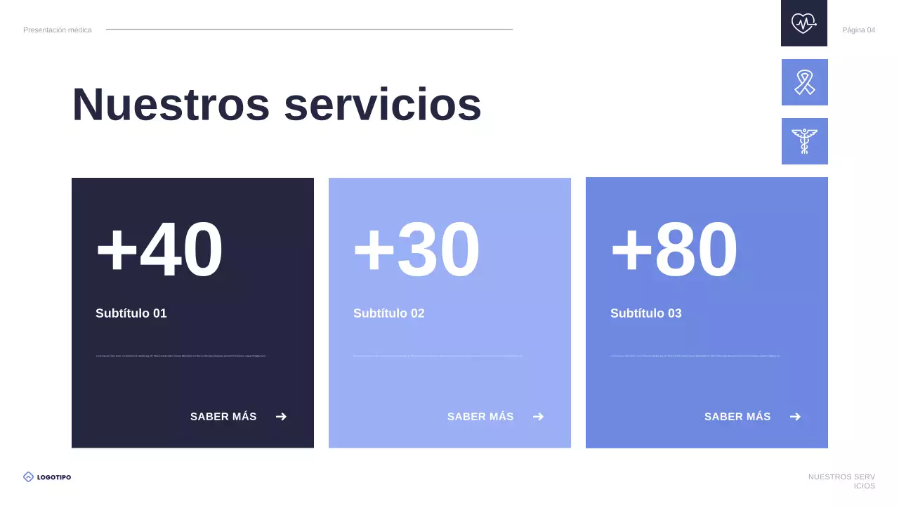 presentación de blue modern healthcare