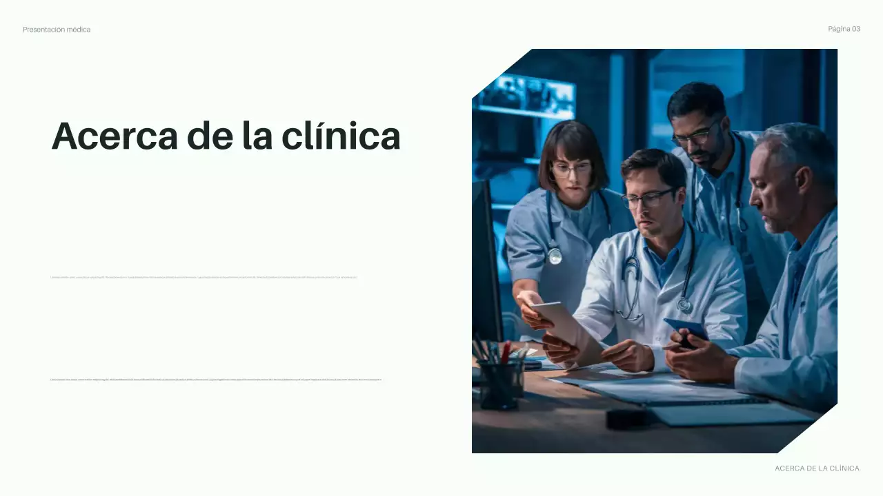 presentación de la sanidad moderna y ecológica