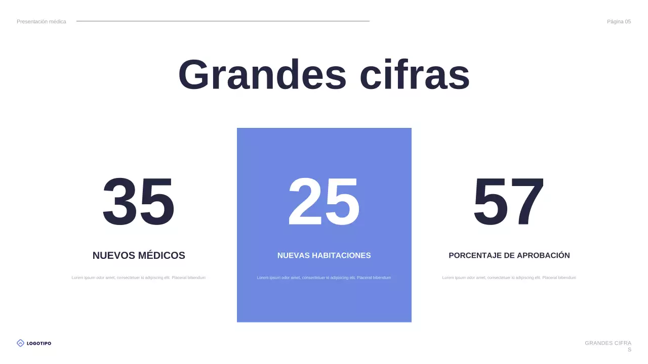 presentación de blue modern healthcare