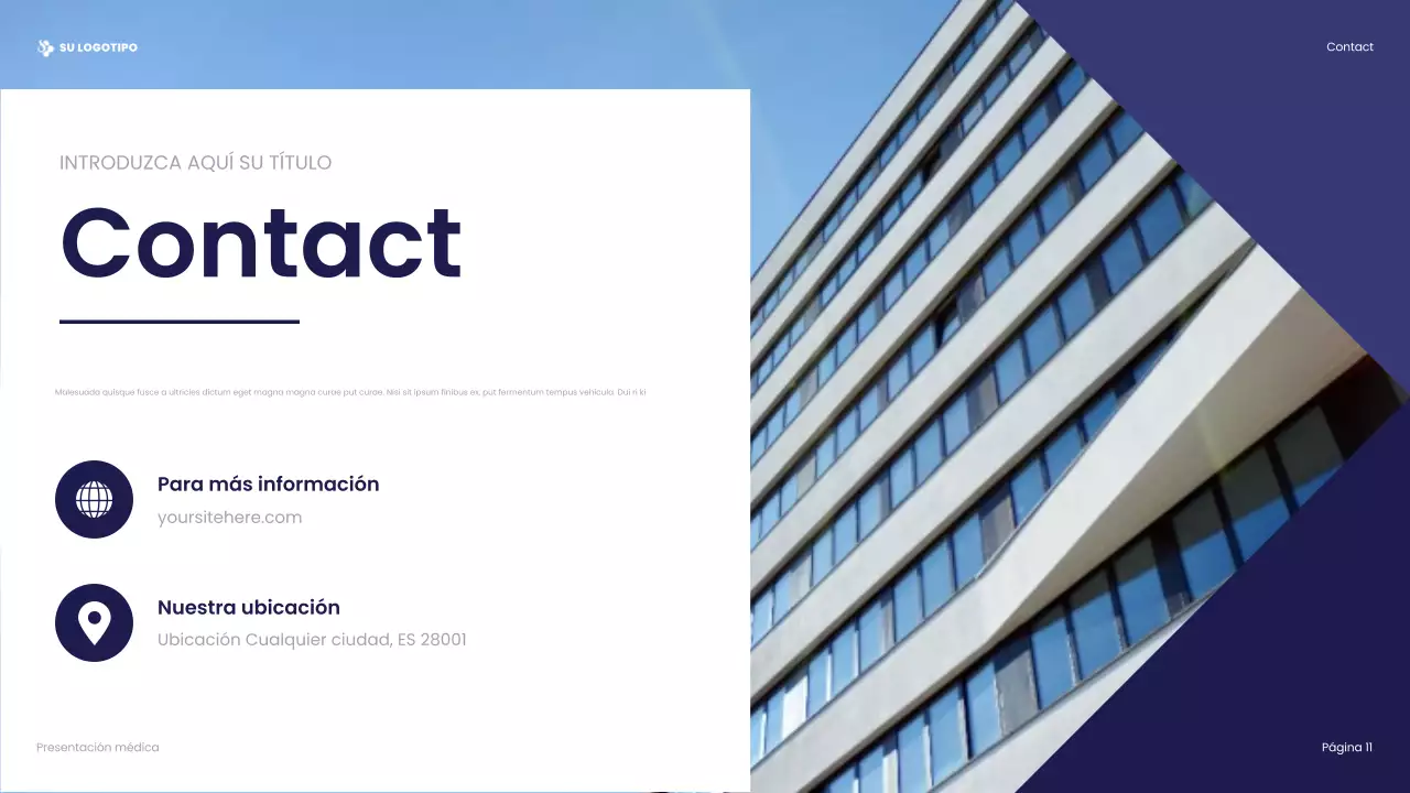 presentación de blue professional healthcare