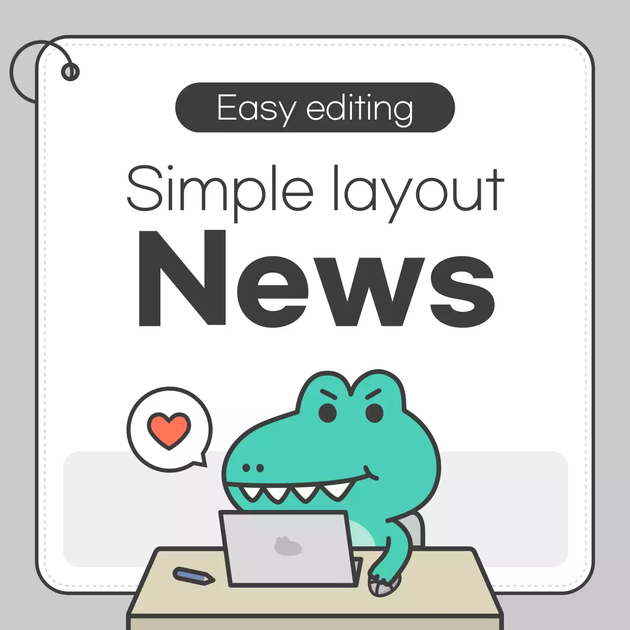 Gray Simple CardPromote News